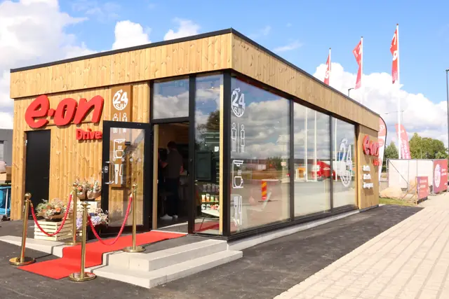 24SJU E.ON Drive store in Åby on opening day