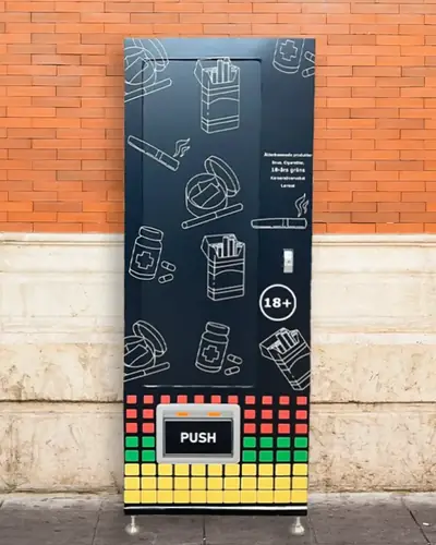 24SJU Smart Vending machine with 18+ age check